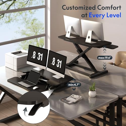 FLEXISPOT Standing Desk Converter 36" Desk Riser, view 7