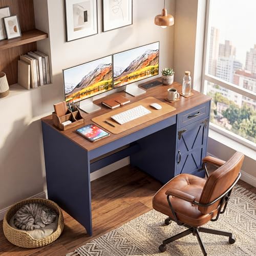 43" Farmhouse Desk with Power Outlet, view 5