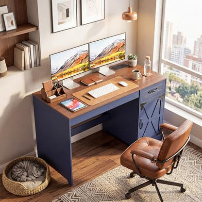 43" Farmhouse Desk with Power Outlet, view 5