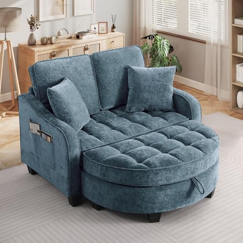 Oversized Chaise Lounge Chair Indoor with Ottoman, view 2