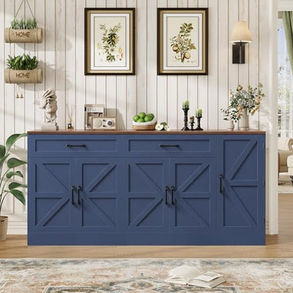 71” Large Sideboard Buffet Cabinet with Storage, view 3