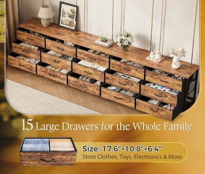 94.5 Inch Extra Long Dresser for Bedroom, Large Dresser for Closet, view 7