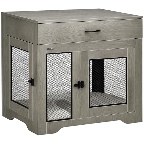 Dog Crate Furniture with Soft Water-Resistant Cushion, view 2
