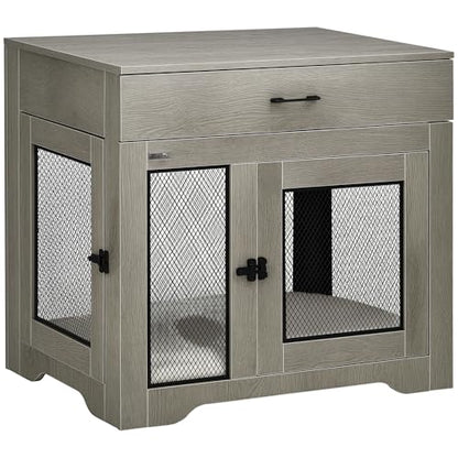 Dog Crate Furniture with Soft Water-Resistant Cushion, view 2