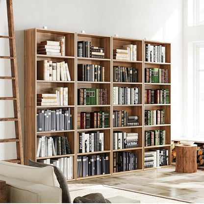 Bookshelves and Bookcases Floor Standing 6 Tiers Display Storage Shelves 70 in Tall Bookcase Home Decor Furniture for Home Office, Living Room, Bed Room