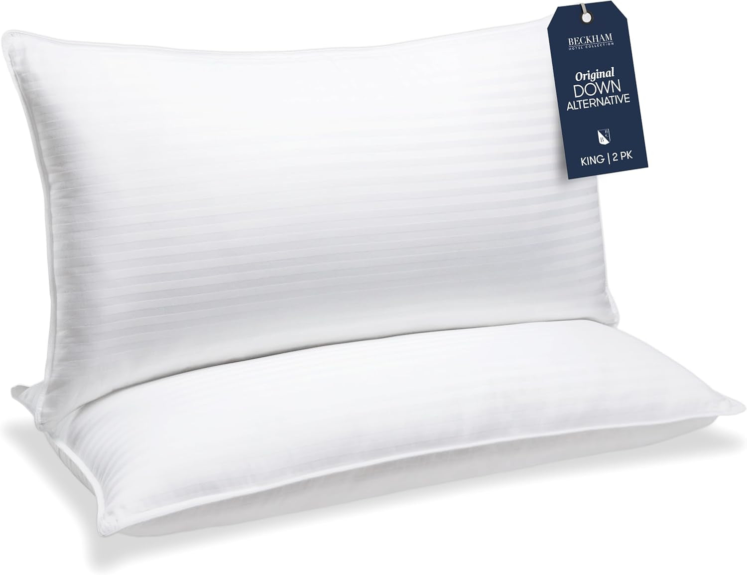 Bed Pillows King Size Set of 2 - down Alternative Pillow for Back, Stomach or Side Sleepers