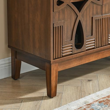 60.5" Mid Century Modern Sideboard with 4 Doors, view 8