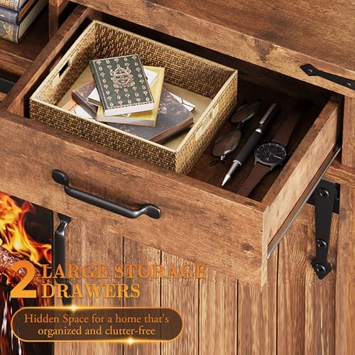 58" Farmhouse Electric Fireplace TV Stand for TVs up to 65", view 6