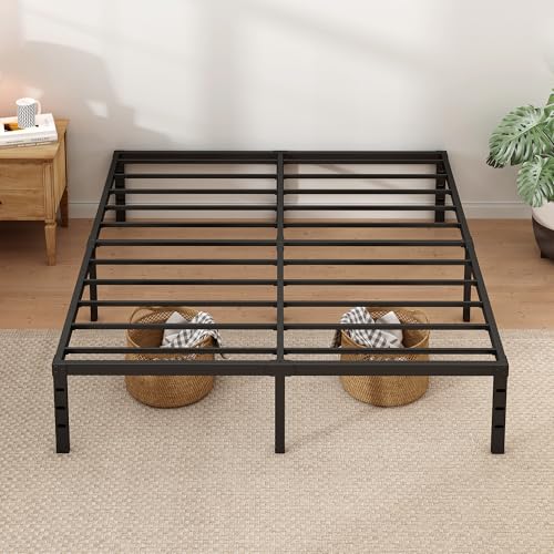 Metal Bed Frame,Queen Size Bed Frame with Storage Space,18 Inch, view 5