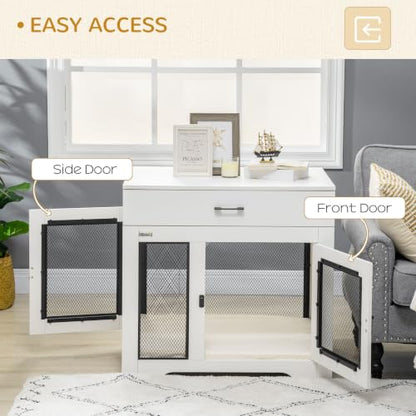 Dog Crate Furniture with Soft Water-Resistant Cushion, view 5