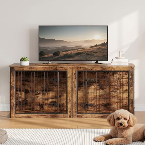 Dog Crate Furniture for 2 Dogs, view 2