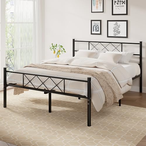 Matte Black Heavy Duty Bed Frame, view 4