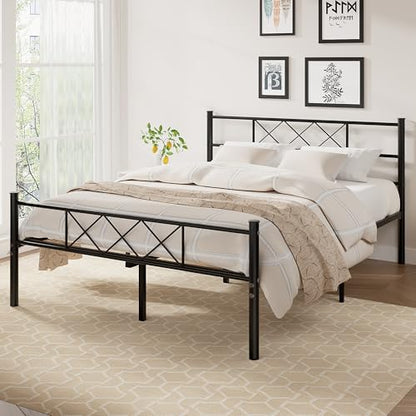 Matte Black Heavy Duty Bed Frame, view 4