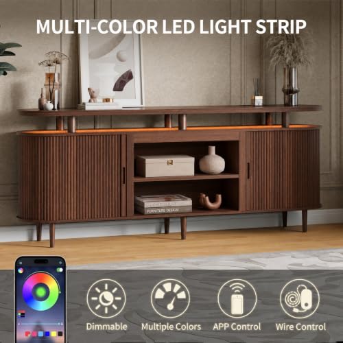 70" Fluted TV Stand for TVs Up to 80", view 4