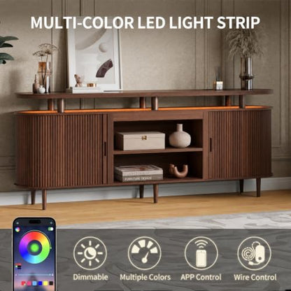 70" Fluted TV Stand for TVs Up to 80", view 4