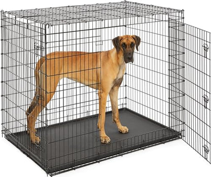 Solutions by Midwest 54-Inch Double Door Crate, Giant Breed Dogs, 100+ lbs, view 2