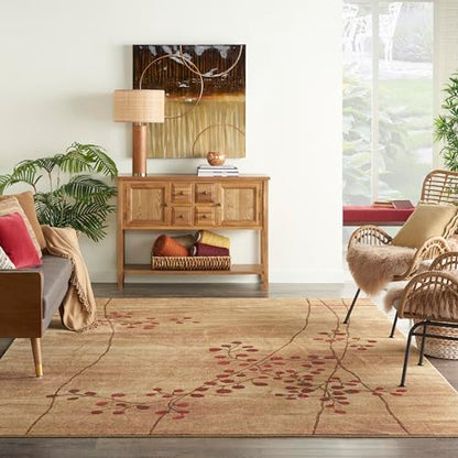 Home Somerset Latte 6'7" x 9'7" Area Rug - Easy Clean, Non Shedding, Bed Room, Living Room, Dining Room, Kitchen (7' x 10')
