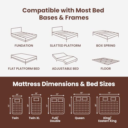 Full Mattress Extra Firm – 12" Memory Foam Mattress for Spinal Alignment, view 6