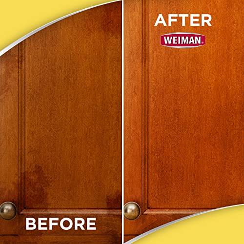 Wood Polish and Cleaning Wipes, For Furniture Cleaner, Protect from Watermarks, Stains & Aging, No Build-Up, UVX-15 Prevent Drying, Fading & Discoloration, 2 Pack with Microfiber Cloth