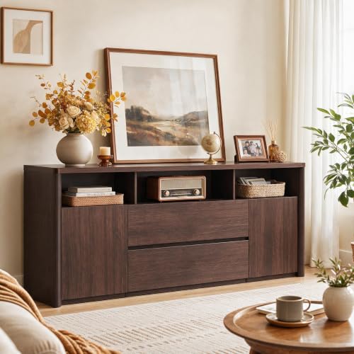 70” Mid Century Modern TV Stand for 75 inch TV, view 3