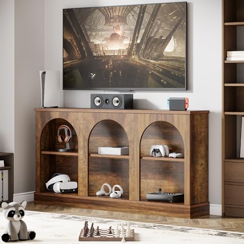Tribesigns 63-Inch Arched Tall TV Stand for 55/60/65 Inch TVs, view 4