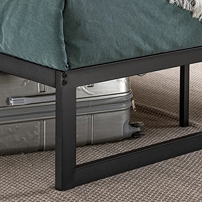 Abel Metal Platform Bed Frame / Mattress Foundation with Steel Slat Support /, view 5