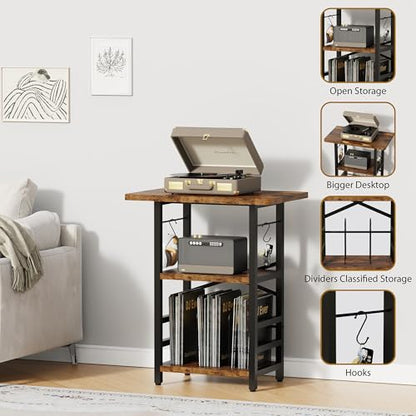 Record Player Stand with Extended Desktop, view 5