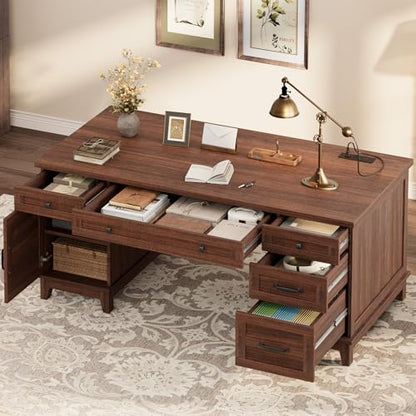 Farmhouse Executive Desk 60 Inch, view 2