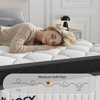 King Size Mattress, 12 Inch Hybrid Medium Firm Feel, view 6
