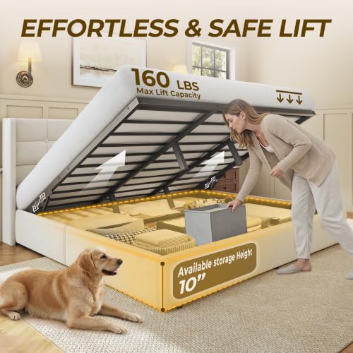 King Size Lift Up Storage Bed Frame, view 5