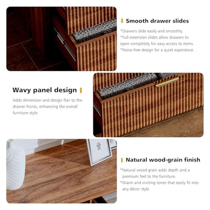 55.12" Modern Chest of Drawer, 6 Deep Drawers, Clothes Organizer, view 5