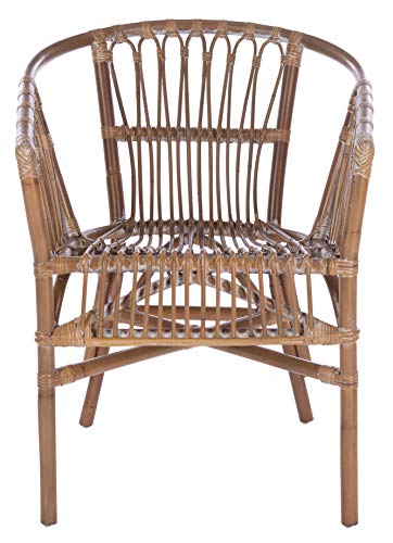 Grey White Wash Rattan Accent Chairs, view 2