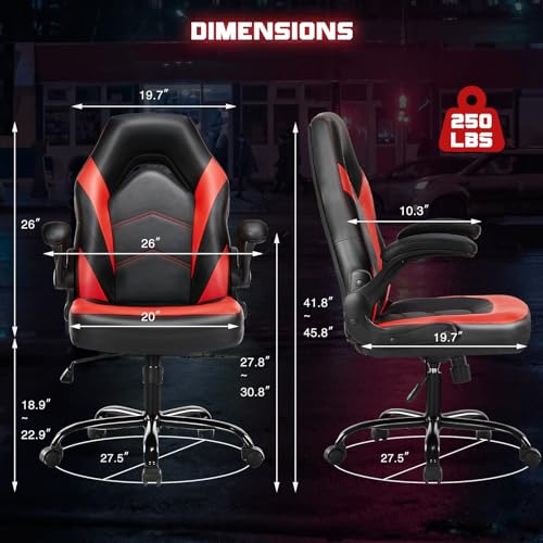 Video Game Chair, Ergonomic Computer Desk Chair, Lumbar Support, view 4