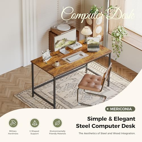 48 inch Computer Desk, Gaming Desk for Small Spaces, Modern Simple Style Table for Home Office, Study Student Writing Table