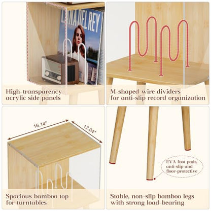Vinyl Record Storage with Acrylic Side Panels, view 5