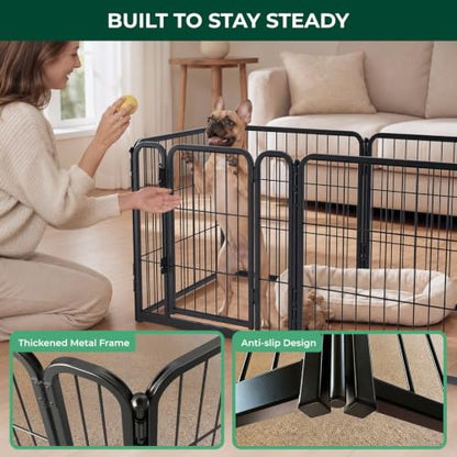 Homeplus Indoor Dog Playpen, 24" H, 6 Panels, for Puppies & Small Dogs, view 4