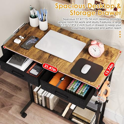 Small Rolling Standing Desk, view 7
