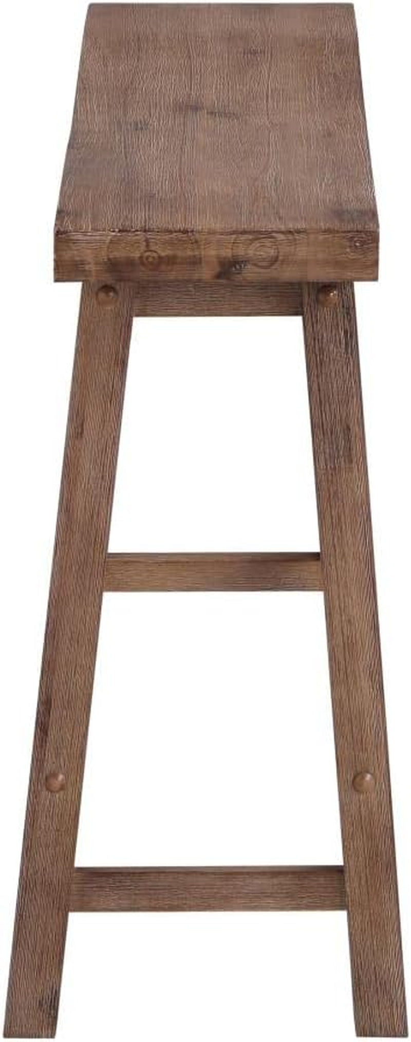 Sonoma Saddle Bench, 24-Inch, Barnwood Wire-Brush, Model:75025