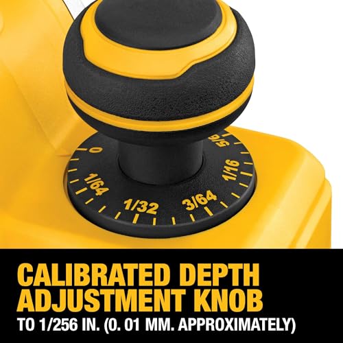 DEWALT 20V MAX Planer, 30,000 Cuts Per Minute, 2 mm Cut Depth, Brushless Motor, Bare Tool Only (DCP580B)