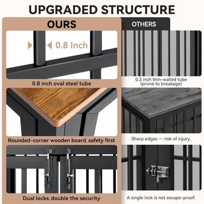42 Inch Heavy Duty Dog Crate Furniture for Large and Medium Dogs, view 5