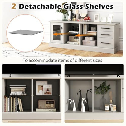 Farmhouse TV Stand for 73 Inch TV, view 6