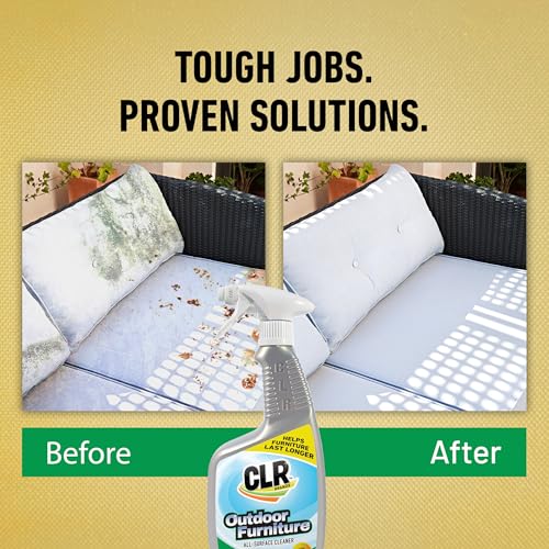 Brands Outdoor Furniture Cleaner, 26 oz. Spray Bottle, Cleans Outdoor Surfaces, Remove Dirt and Grime from Fabric, Wood, Wicker, PVC, Plastic and More