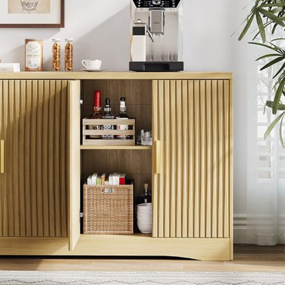 55" Modern Sideboard Buffet Cabinet with Storage for Living Room Kitchen, view 7