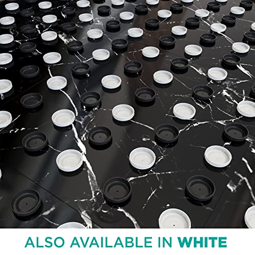 Wrought Iron Patio Furniture Feet Caps (32 Pack, Black) - 1.5" Round Plastic Outdoor Chair Leg Caps, Patio Furniture Replacement Feet