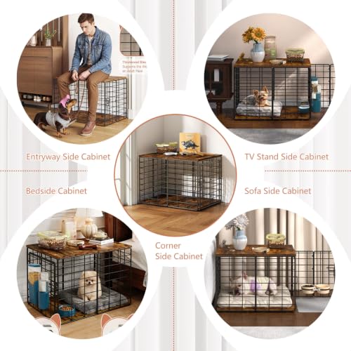 24 Inch Small Dog Crate Furniture, view 7