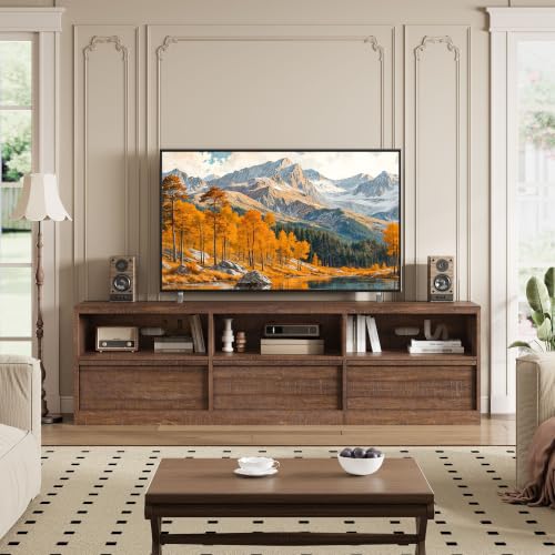 70" Mid-Century Modern TV Stand for 65-75" TVs – Heavy-Duty Entertainment, view 8