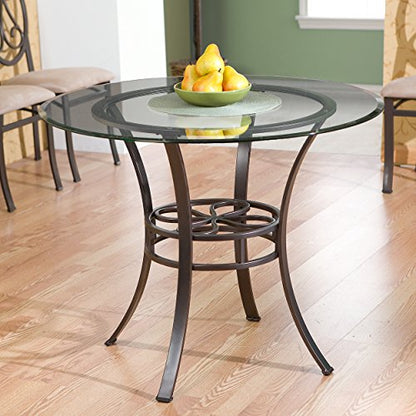 Lucianna Dining Table - Transitional Design, Brown Finish - Ideal for Dining Room, Kitchen (DN1490A)