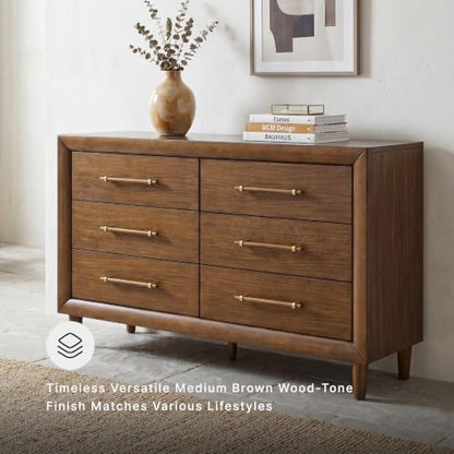 Signature Design by Ashley Mid Century Modern 6 Drawer Dresser for Bedroom, view 8