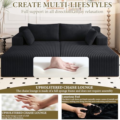 71" Oversized Double Chaise Lounges Indoor, view 6