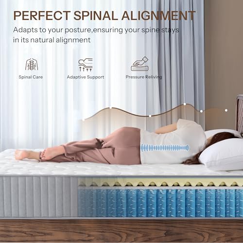 Serene 12 Inch Queen Hybrid Mattress, view 7